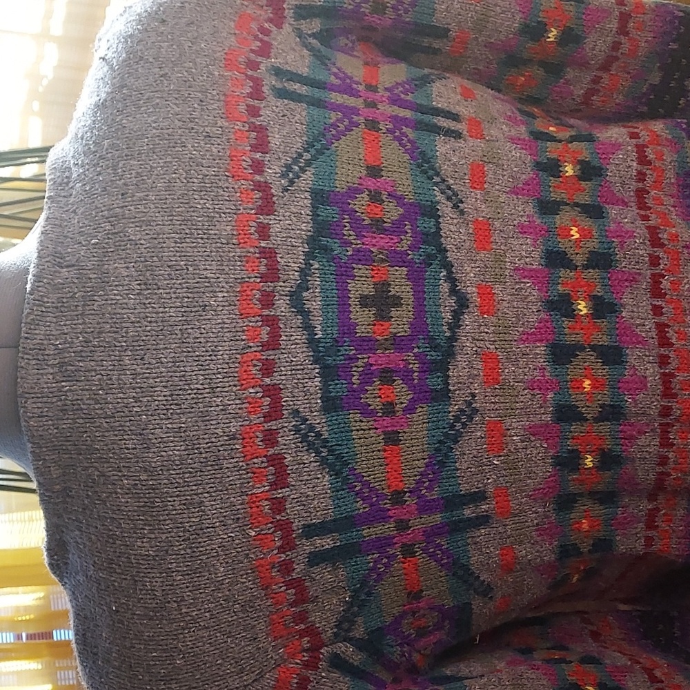 Fairisle Heather Gray Sweater by CHAPS - Picture 5 of 9